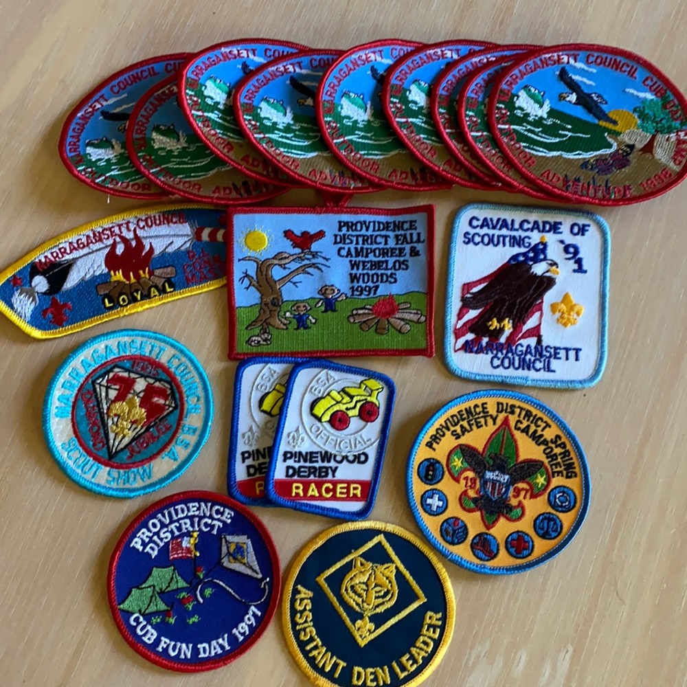 Rhode Island Boy Scout badge bundle. From the 90’s.